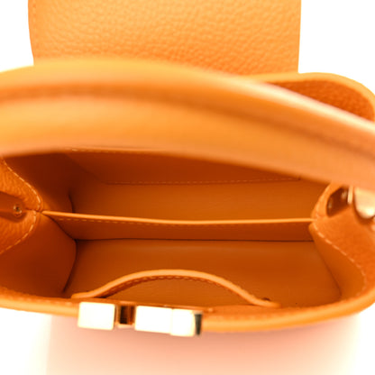 Louis Vuitton Taurillon Mini Capucines Sunbeam Yellow 5 of 10