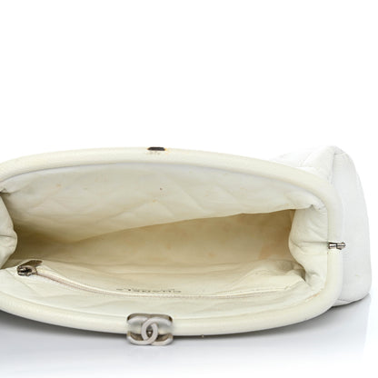 Chanel Caviar Quilted Timeless Clutch White 4 of 4