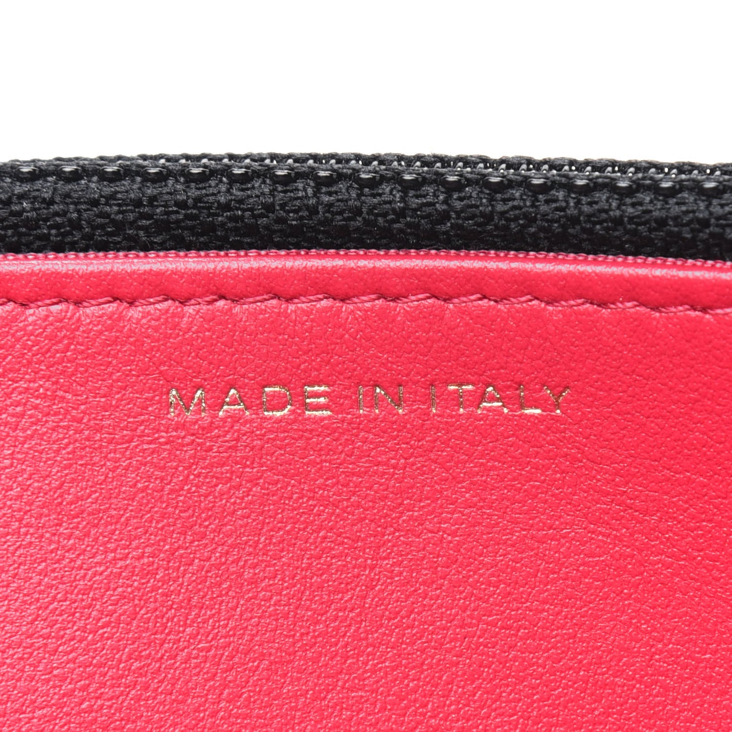 Lambskin Quilted Chain Around Wallet On Chain WOC Black