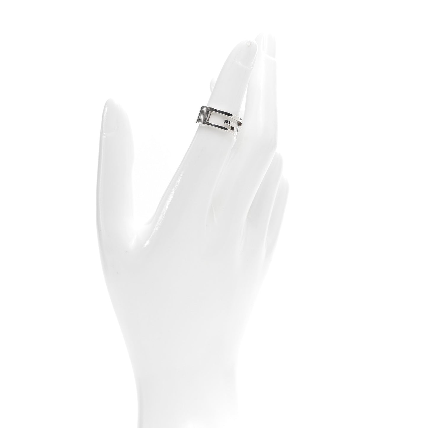 Sterling Silver G Cutout Ring 49 5
