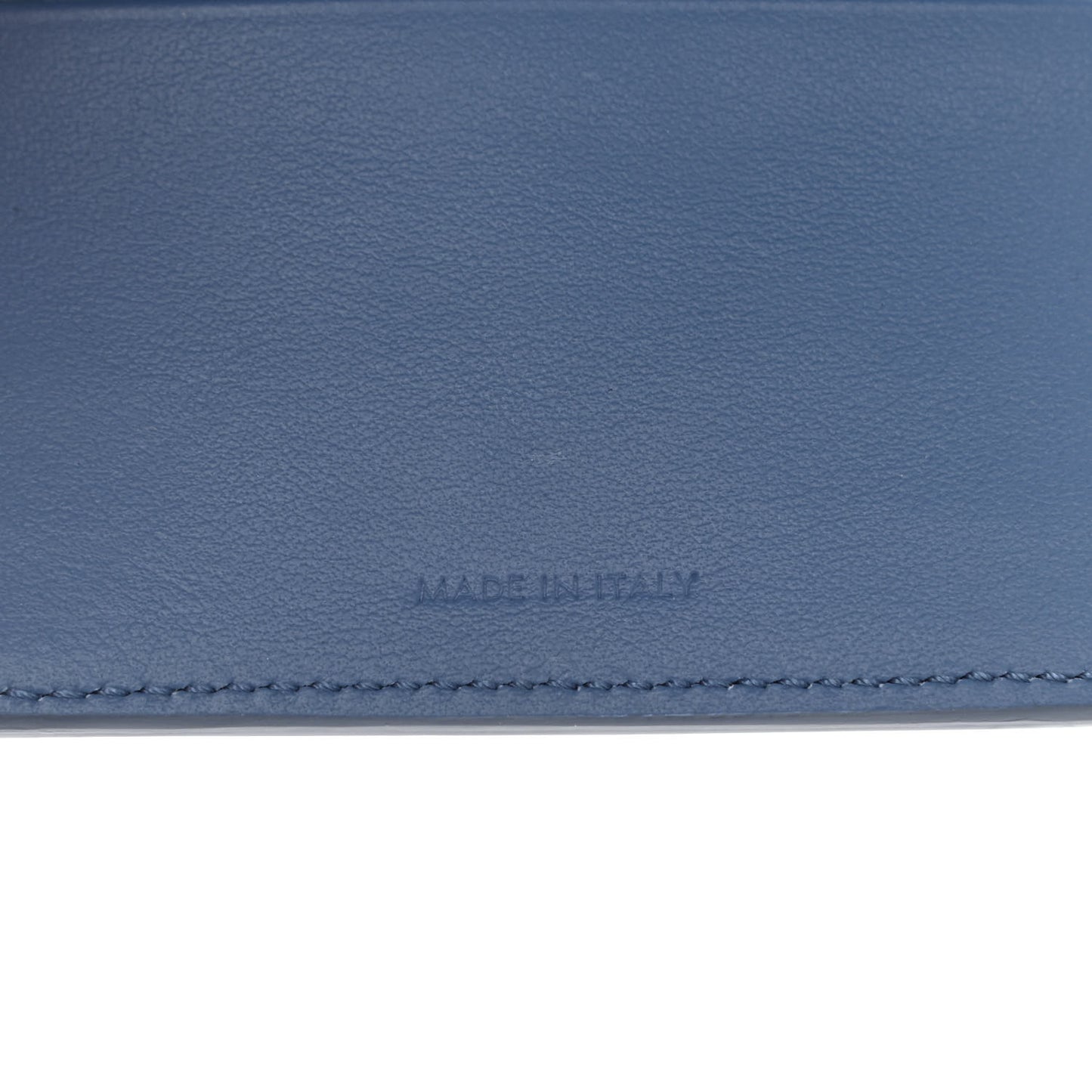 Shiny Smooth Lambskin Small Triomphe Wallet Azure