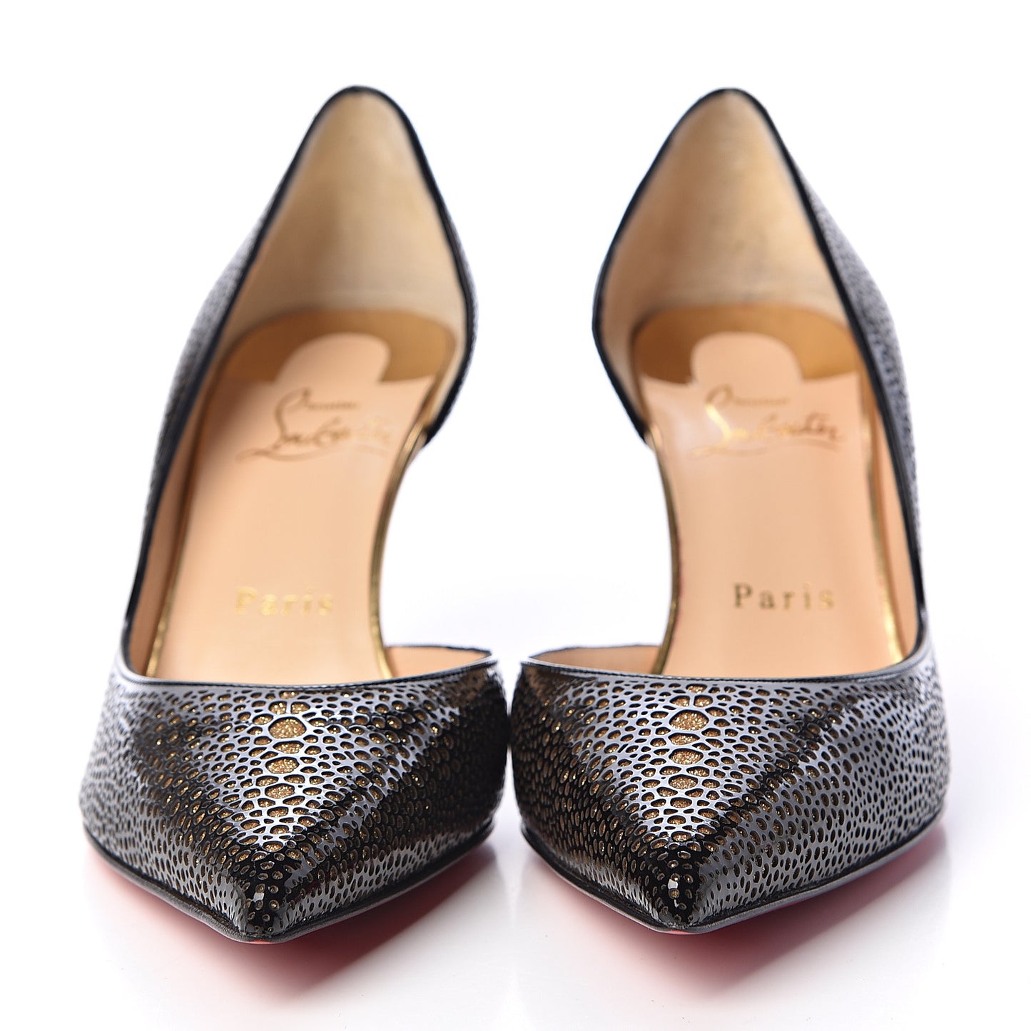 Patent Glitter Galupump 70 Pumps 36.5 Black Gold