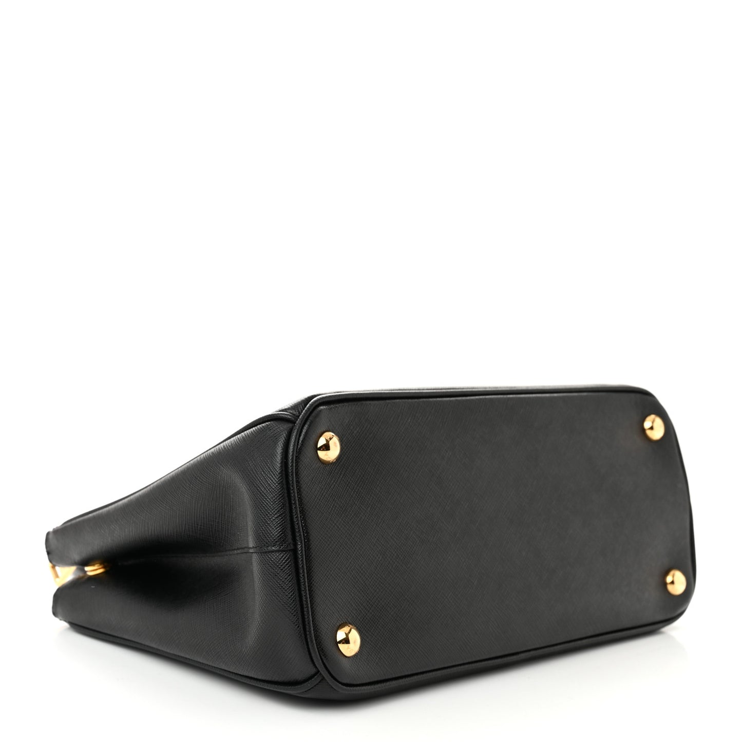 Saffiano Small Galleria Double Zip Tote Black