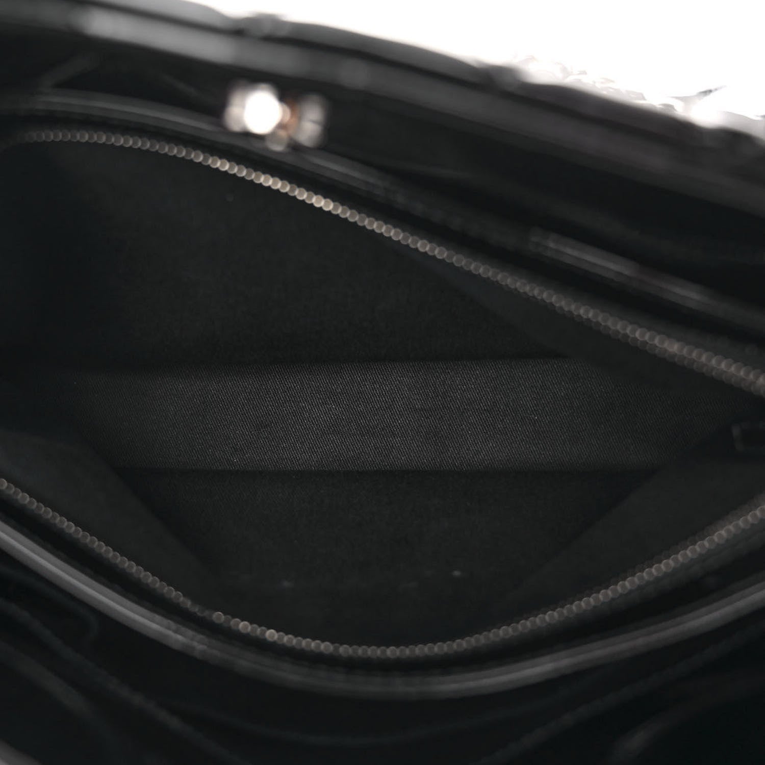 Chanel Patent Quilted Large Just Mademoiselle Bowling Bag Black 7 of 14