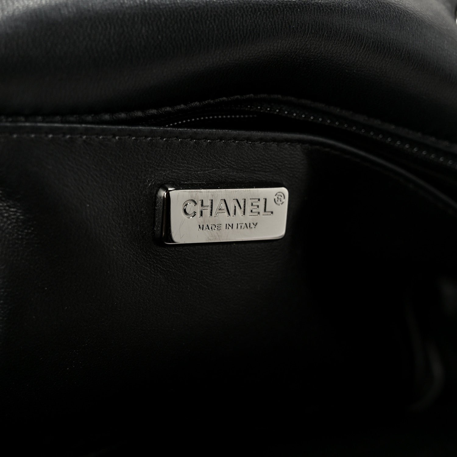 Chanel Sequin Logo Single Flap Pink Silver Black 6 of 11
