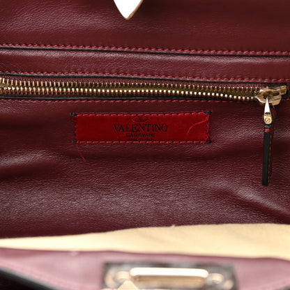 Valentino Garavani Vitello Small Rockstud Tote Rubin 6 of 14