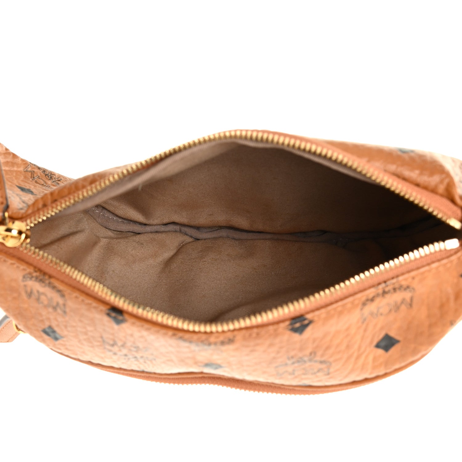 MCM Visetos Medium Fusten Belt Bag Cognac 5 of 12