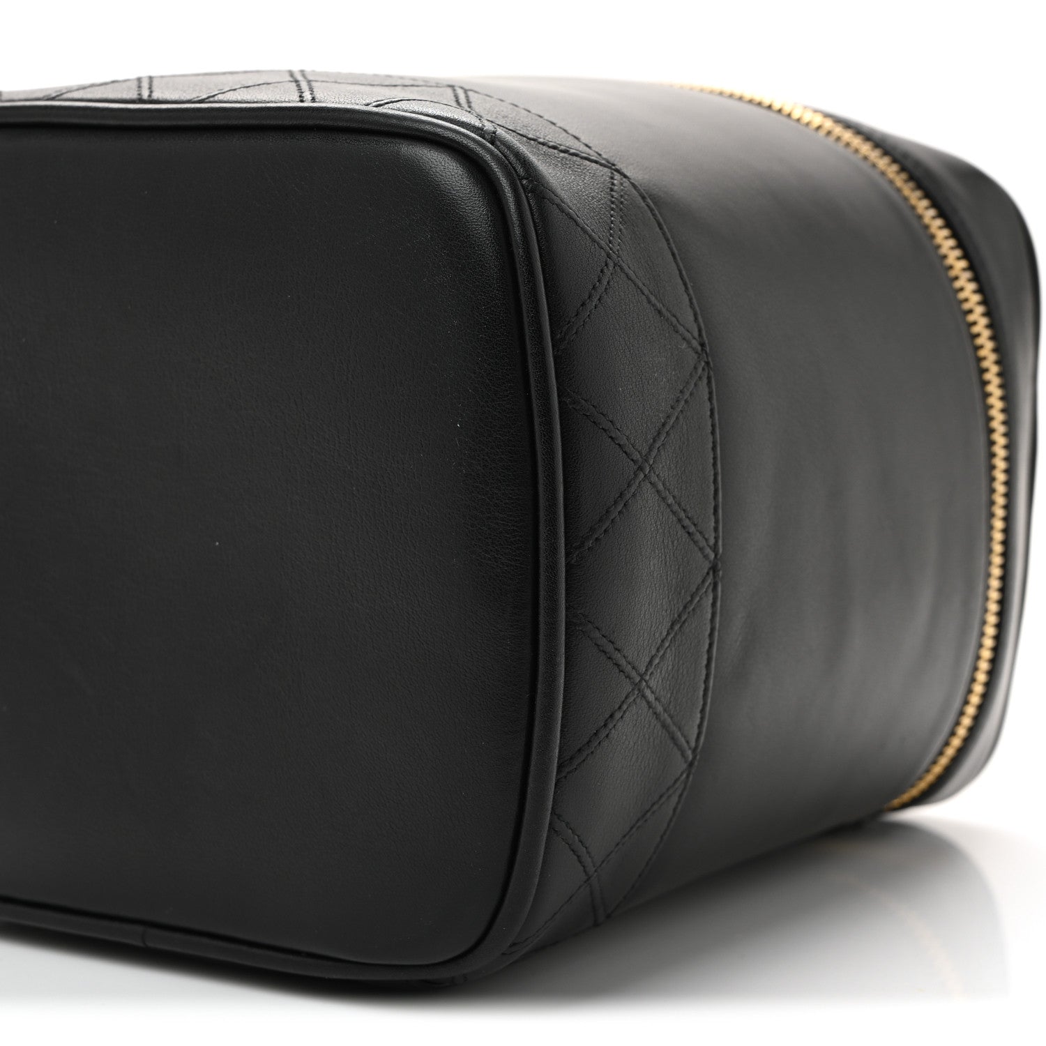Chanel Lambskin Vanity Cosmetic Bag Black 1833643 – FASHIONPHILE