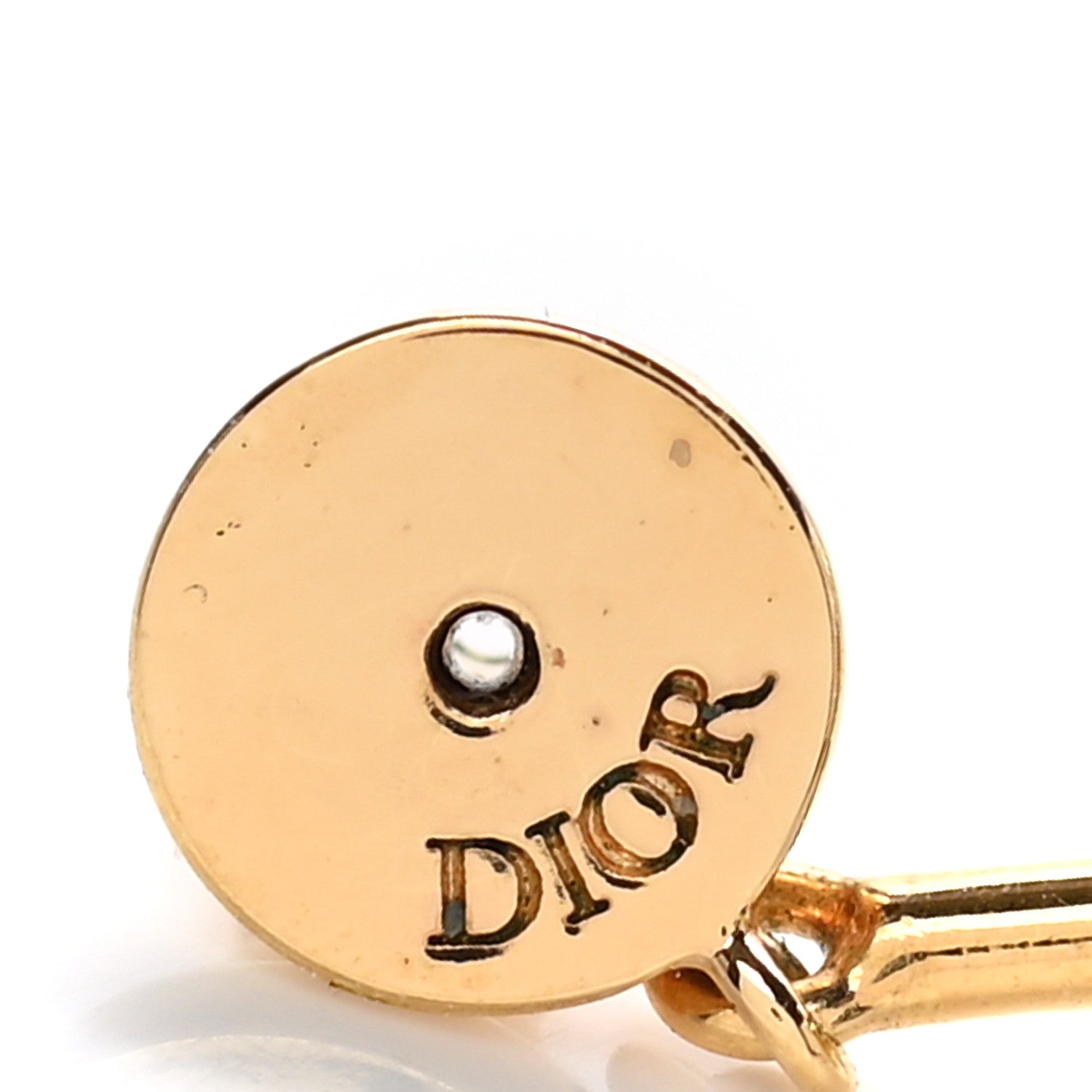 Christian Dior Pearl Strass My ABCDior Tribale Star Earring Aged Gold 4 of 4