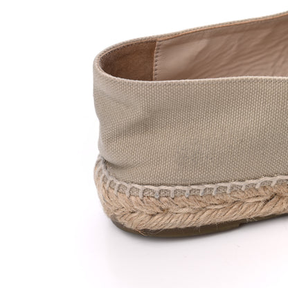 Chanel Canvas Grosgrain CC Espadrilles 39 Beige Black 17 of 19