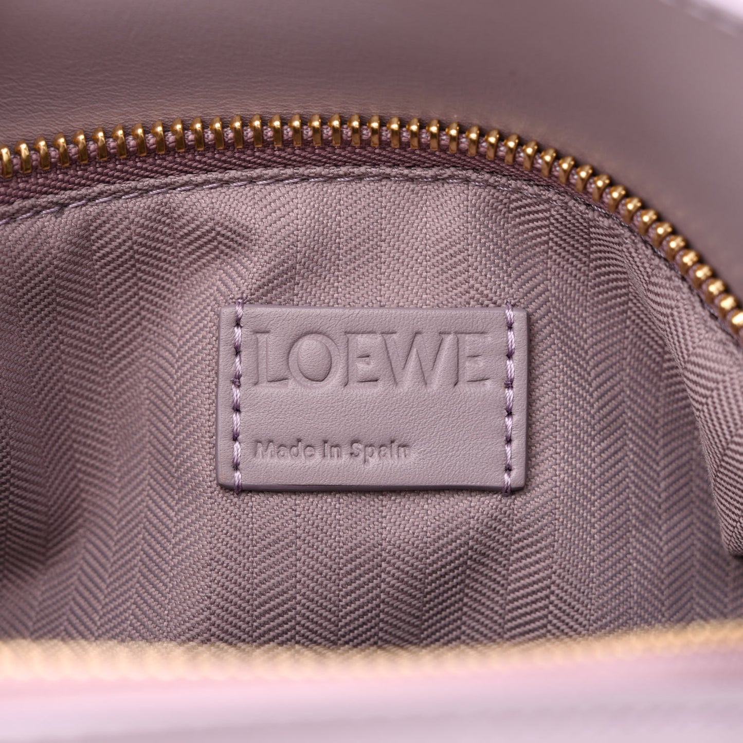 Satin Calfskin Monochrome Small Puzzle Edge Bag Pale Aubergine Glaze
