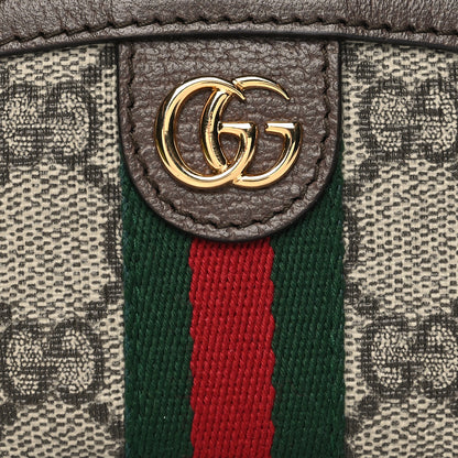 Gucci GG Supreme Monogram Web Ophidia Dome Key Pouch Beige New Acero 8 of 11