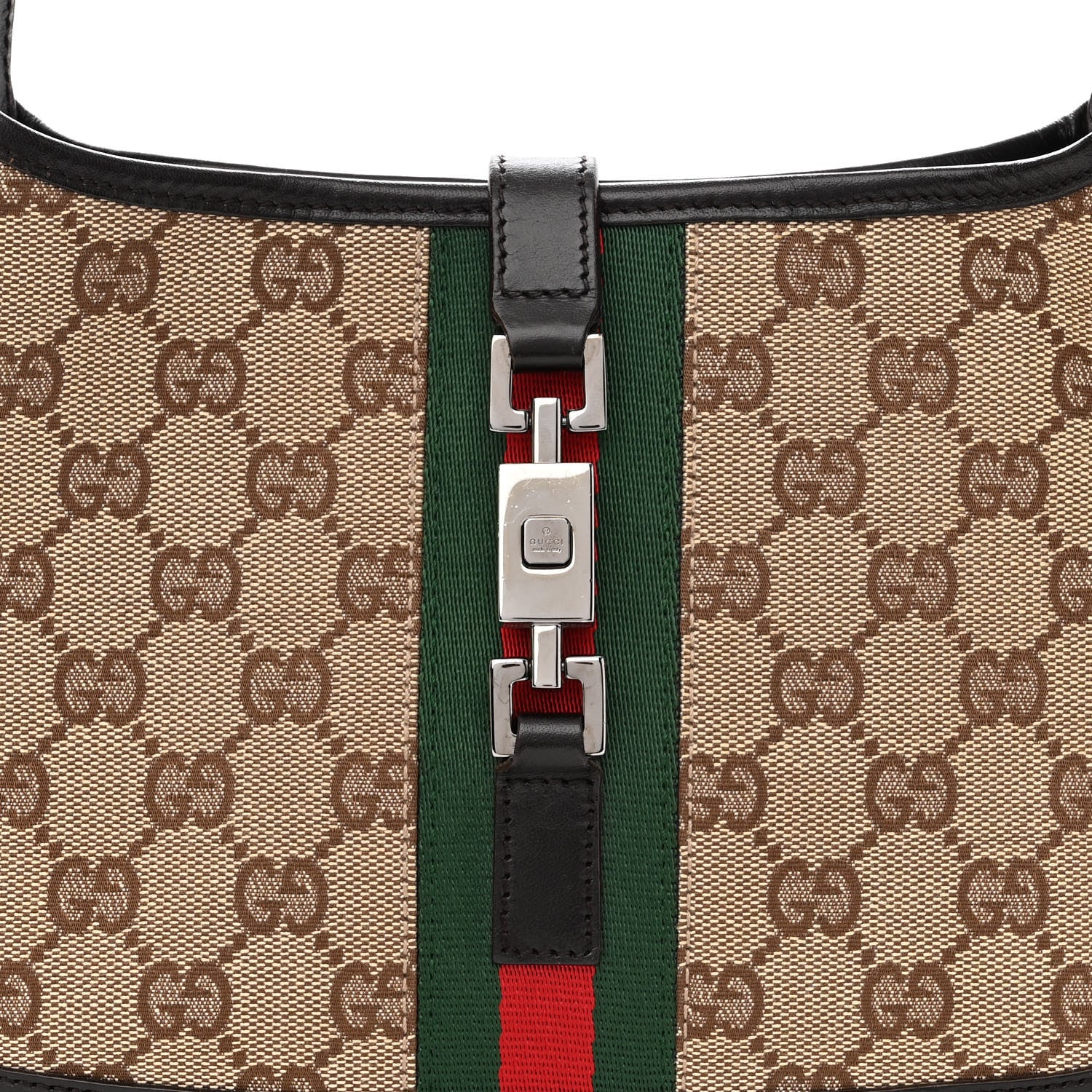 Gucci Monogram Web Small Jackie O Hobo Dark Brown 8 of 10