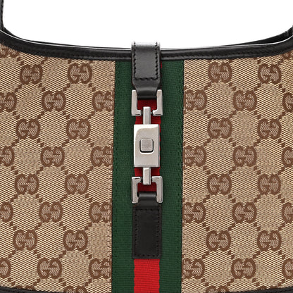 Gucci Monogram Web Small Jackie O Hobo Dark Brown 8 of 10
