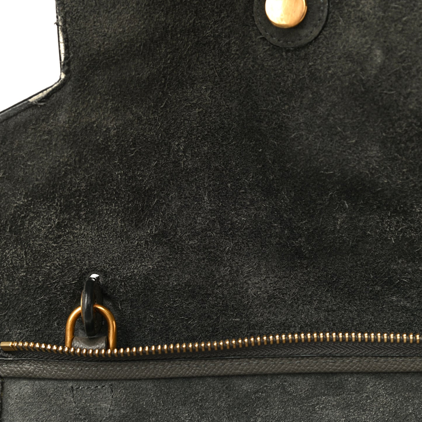 Grained Calfskin Mini Belt Bag Grey
