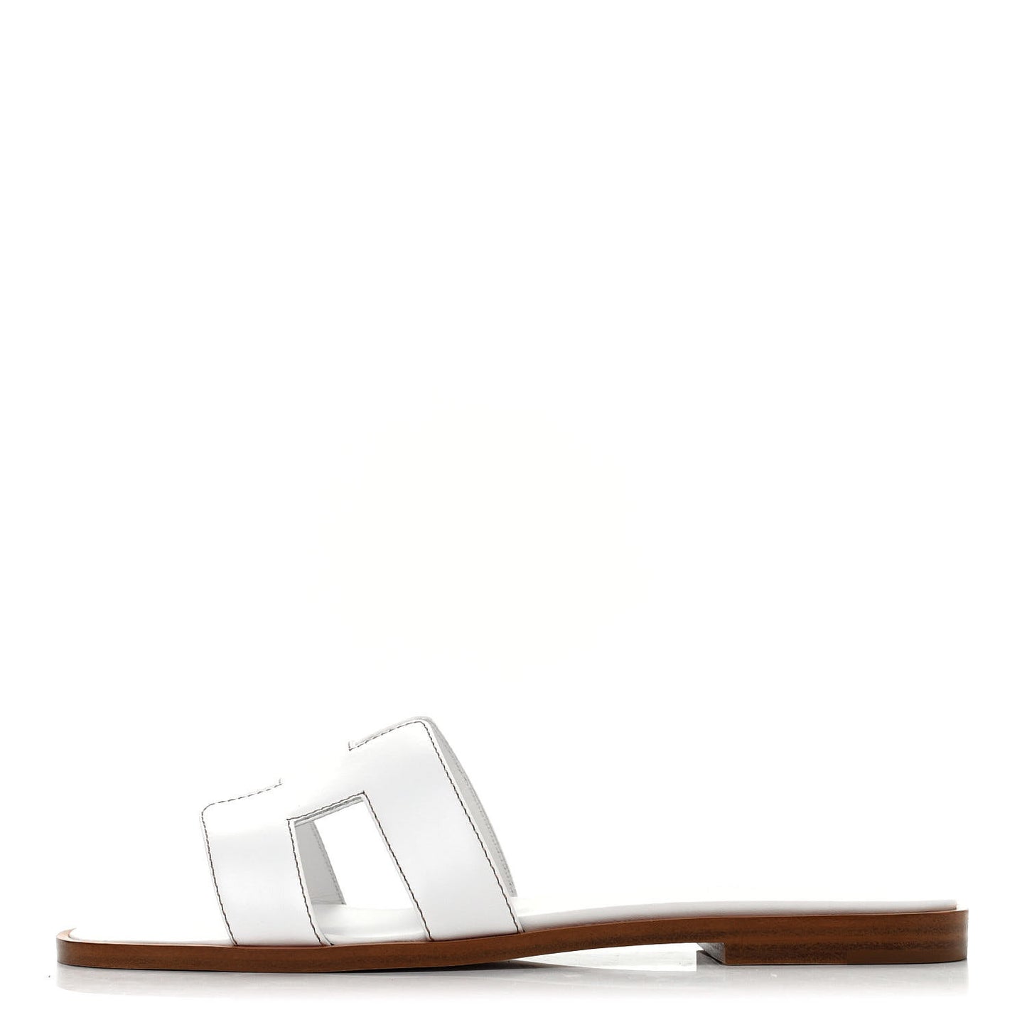 Box Calfskin Oran Sandals 37 White