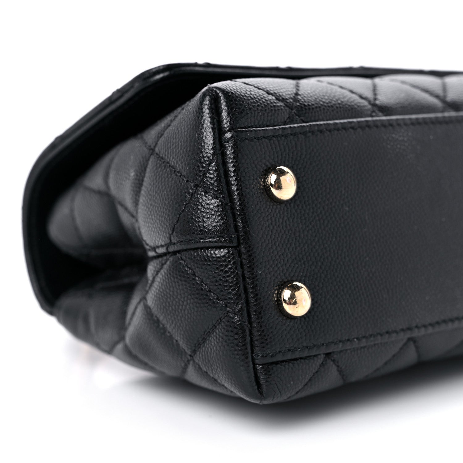 Chanel Caviar Quilted Extra Mini Coco Handle Flap Black 8 of 11