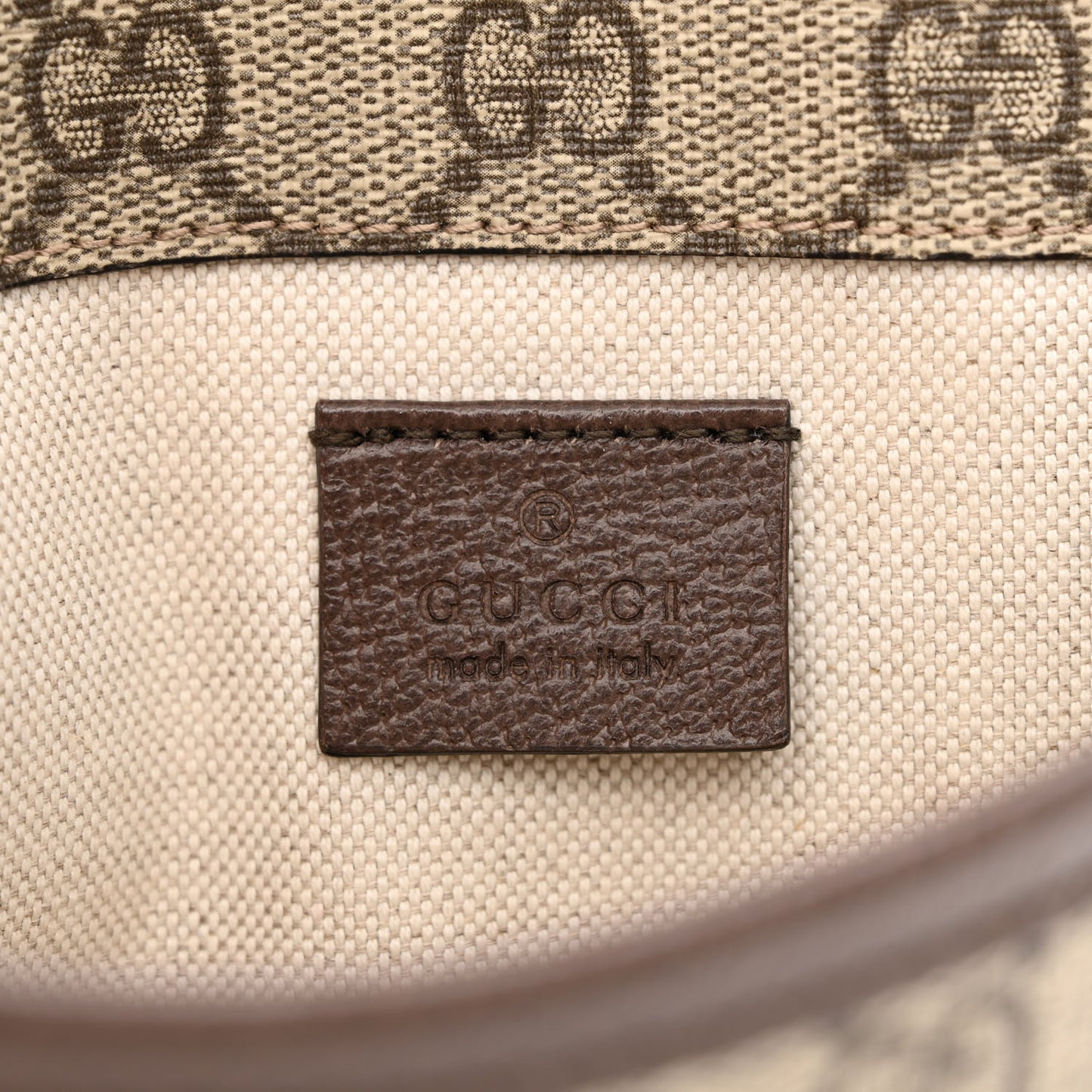 GG Supreme Monogram Neo Vintage Web Belt Bag Brown