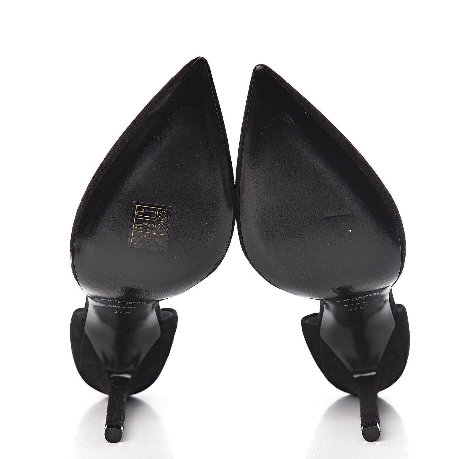 Saint Laurent Velvet Anja Pumps 37.5 Black 5 of 11