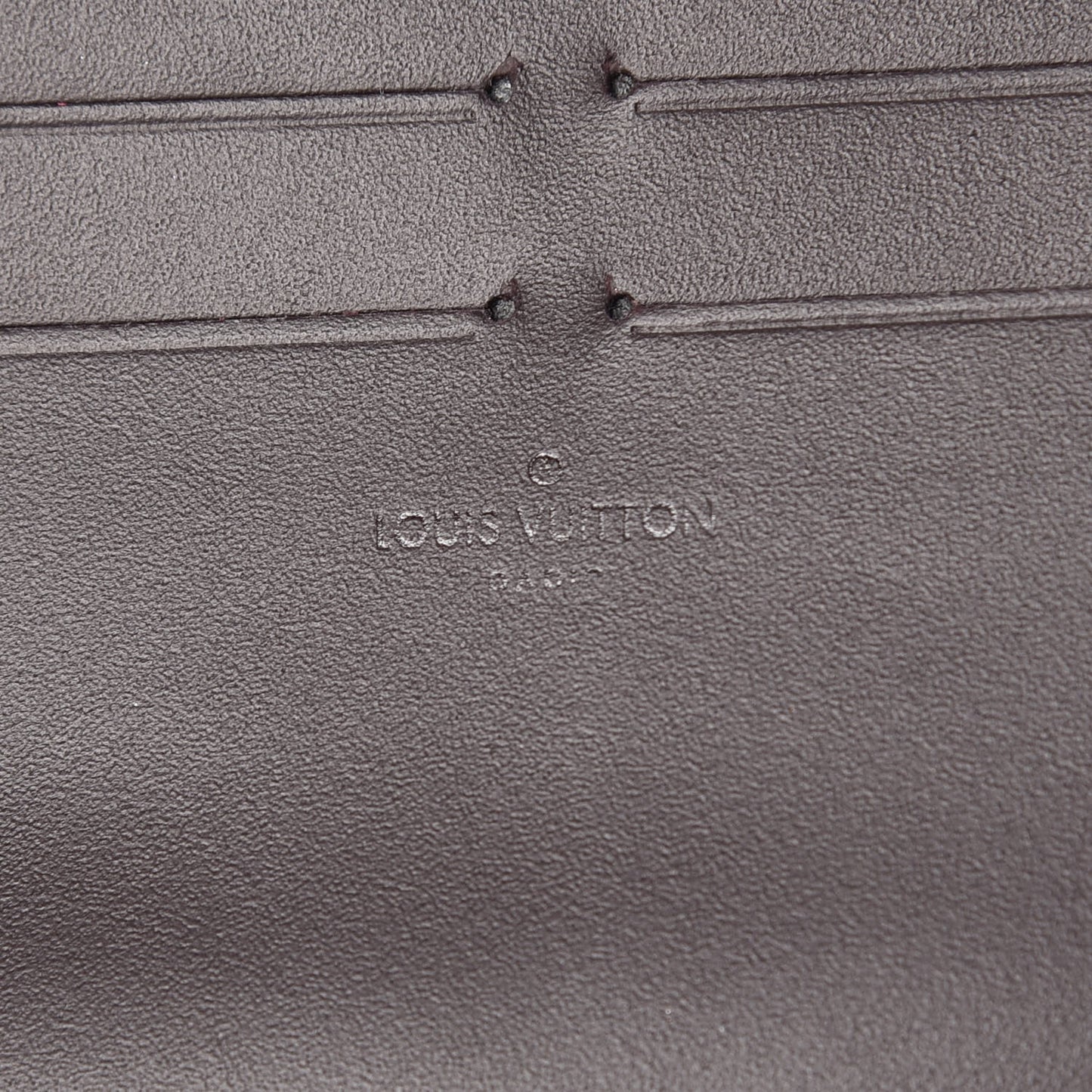 Calfskin Felicie Card Holder Insert Amarante
