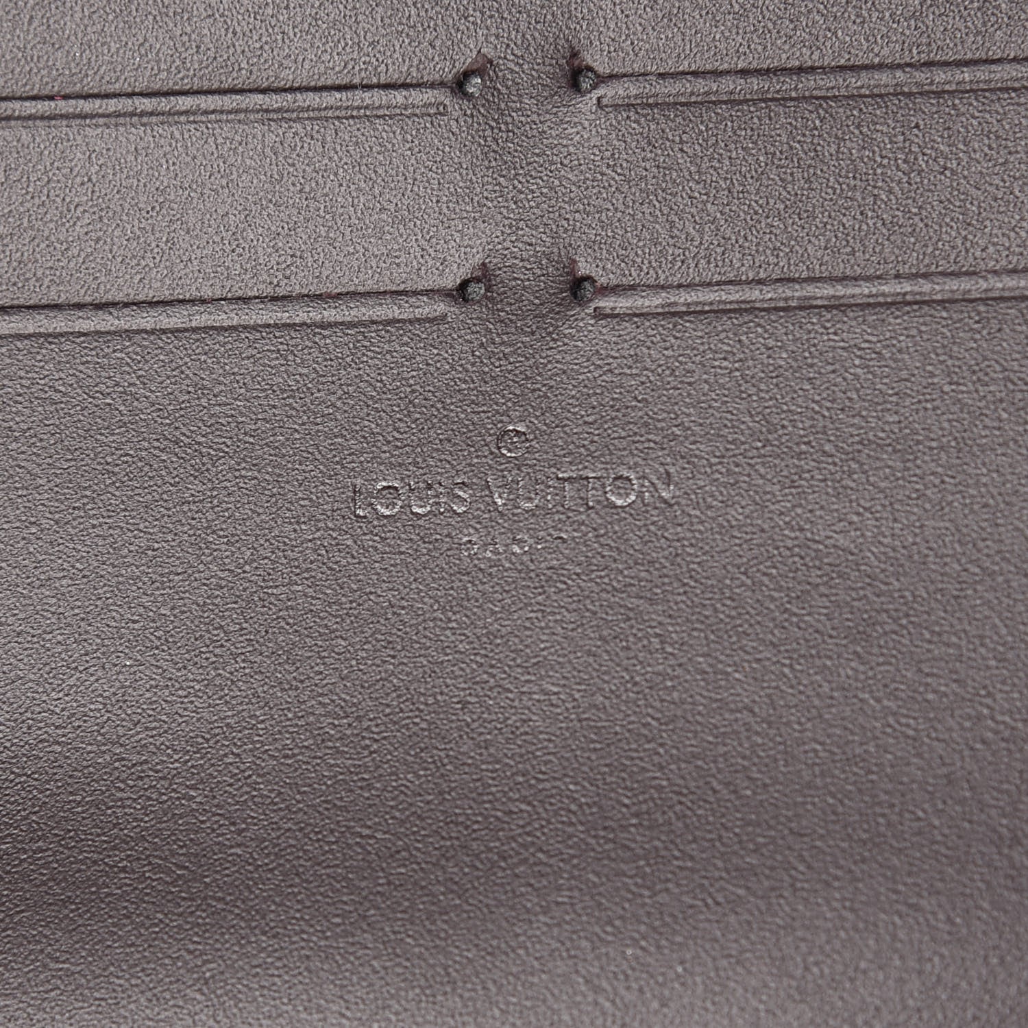 Louis Vuitton Calfskin Felicie Card Holder Insert Amarante 6 of 7