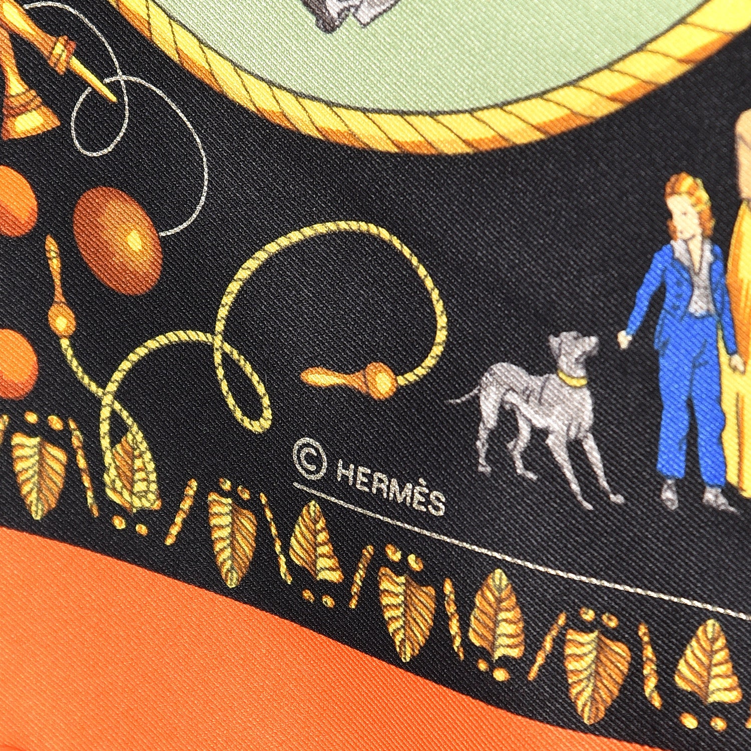 Hermes Silk Promenades de Paris Scarf 70 Lavande Corail Vieil Or 4 of 5