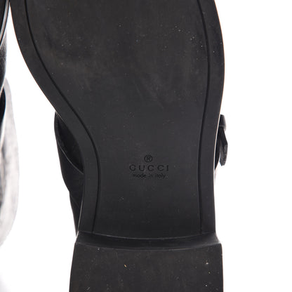 Gucci Guccissima Short Zip Boots 37 Black 8 of 11