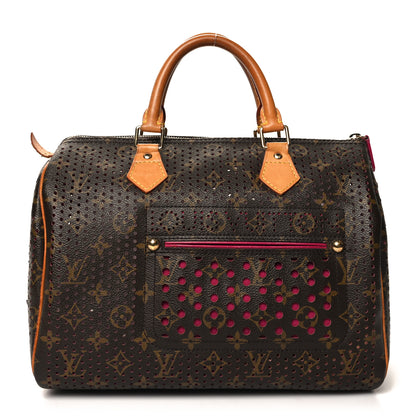 Louis Vuitton Monogram Perforated Speedy 30 Fuchsia 1 of 14