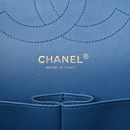 Chanel Caviar Quilted Jumbo Double Flap Blue 6 of 16
