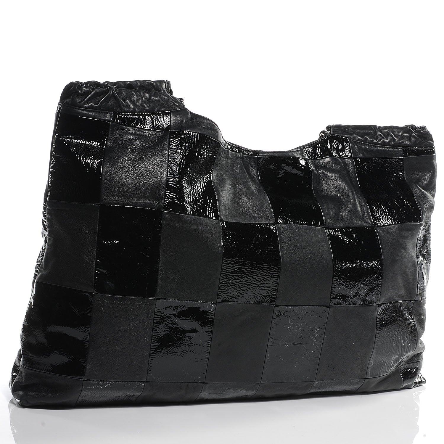 Chanel Patent Patchwork Brooklyn Large Tote Black 3 of 7