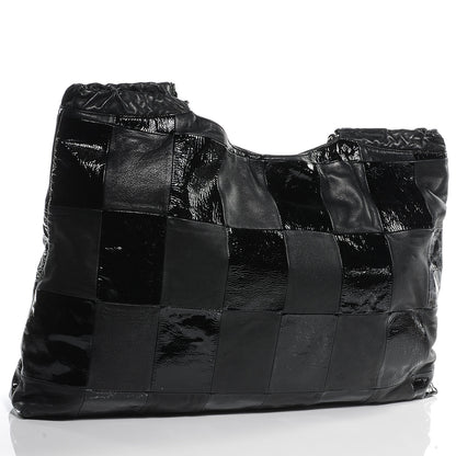 Chanel Patent Patchwork Brooklyn Large Tote Black 3 of 7