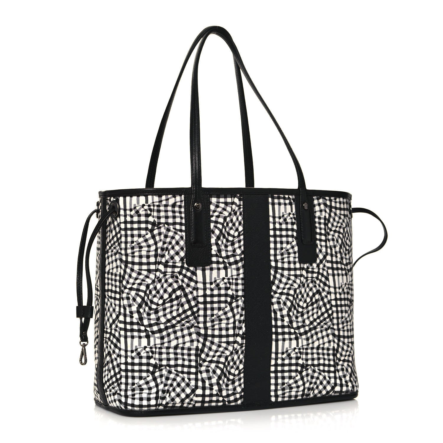MCM Visetos Medium Liz Reversible Shopper Tote Black 13 of 19