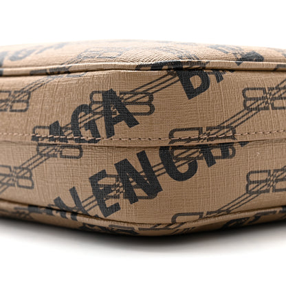 Balenciaga Coated Canvas BB Monogram Allover Logo Small Camera Bag Beige Brown Black 10 of 10
