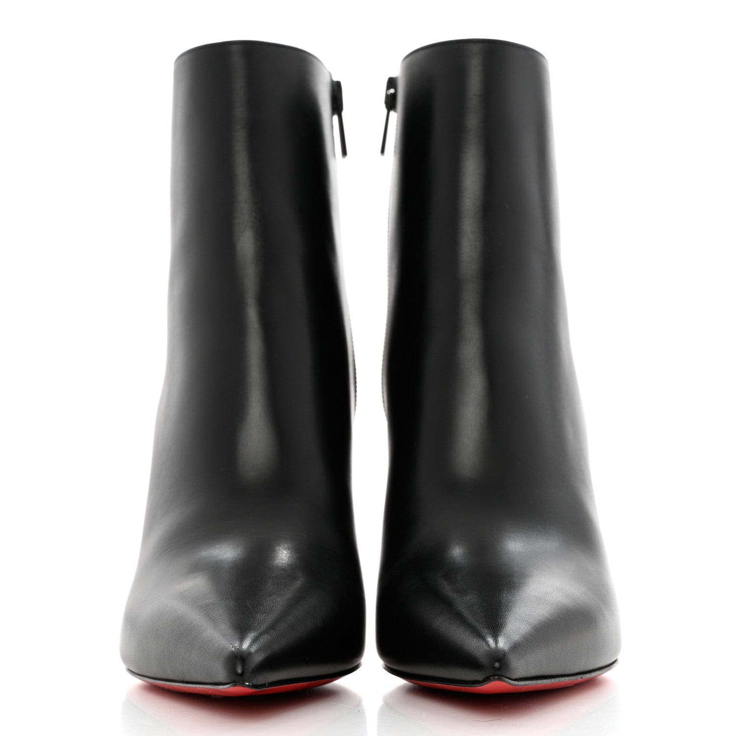Christian Louboutin Calfskin Booty Ankle Boots 40.5 Black 2 of 8