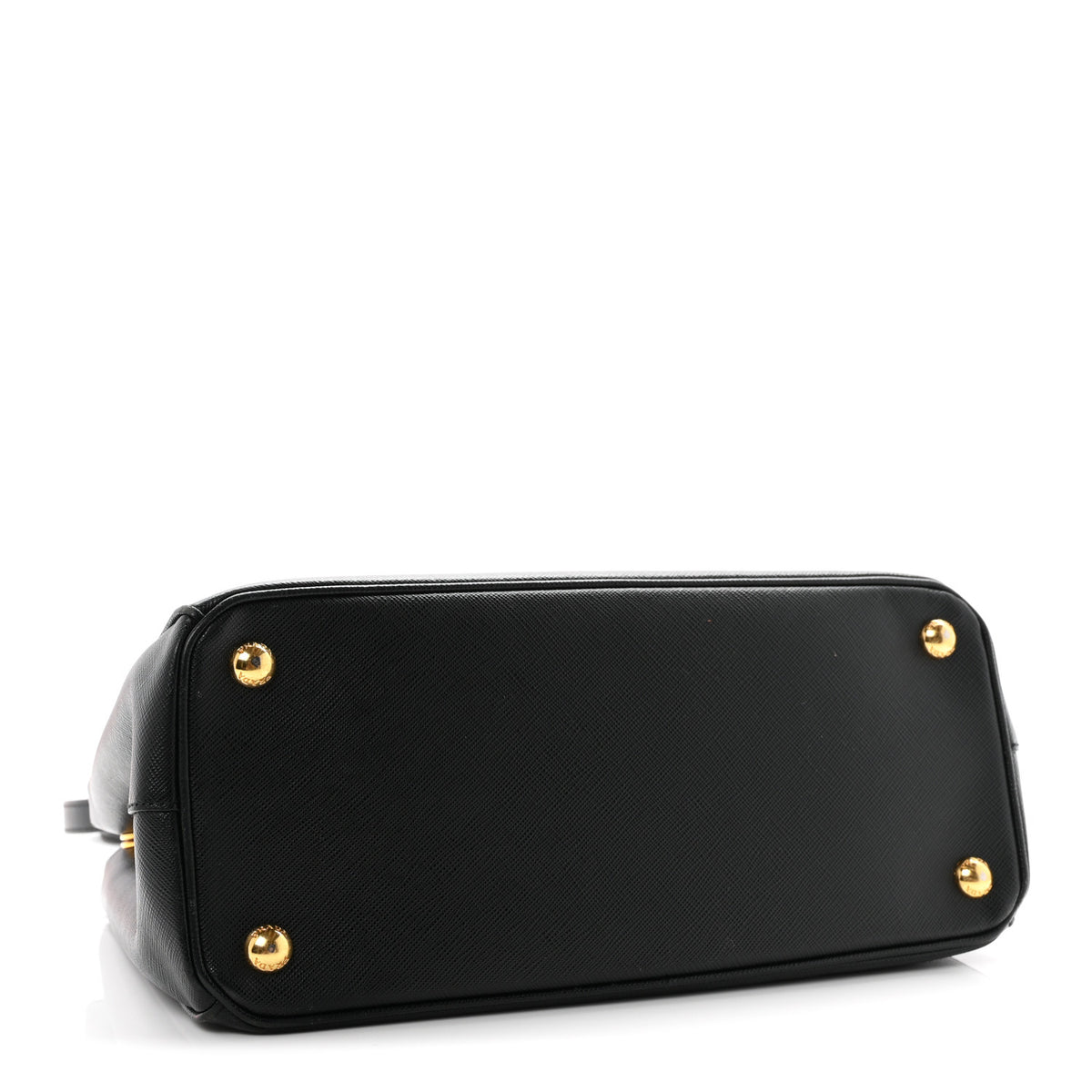 Saffiano Small Galleria Double Zip Tote Black