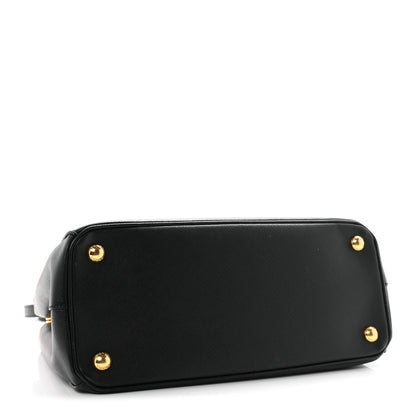 Prada Saffiano Small Galleria Double Zip Tote Black 4 of 10