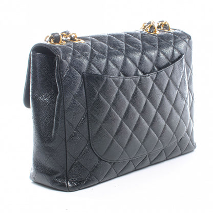 Chanel Caviar Jumbo Single Flap Black 3 of 9