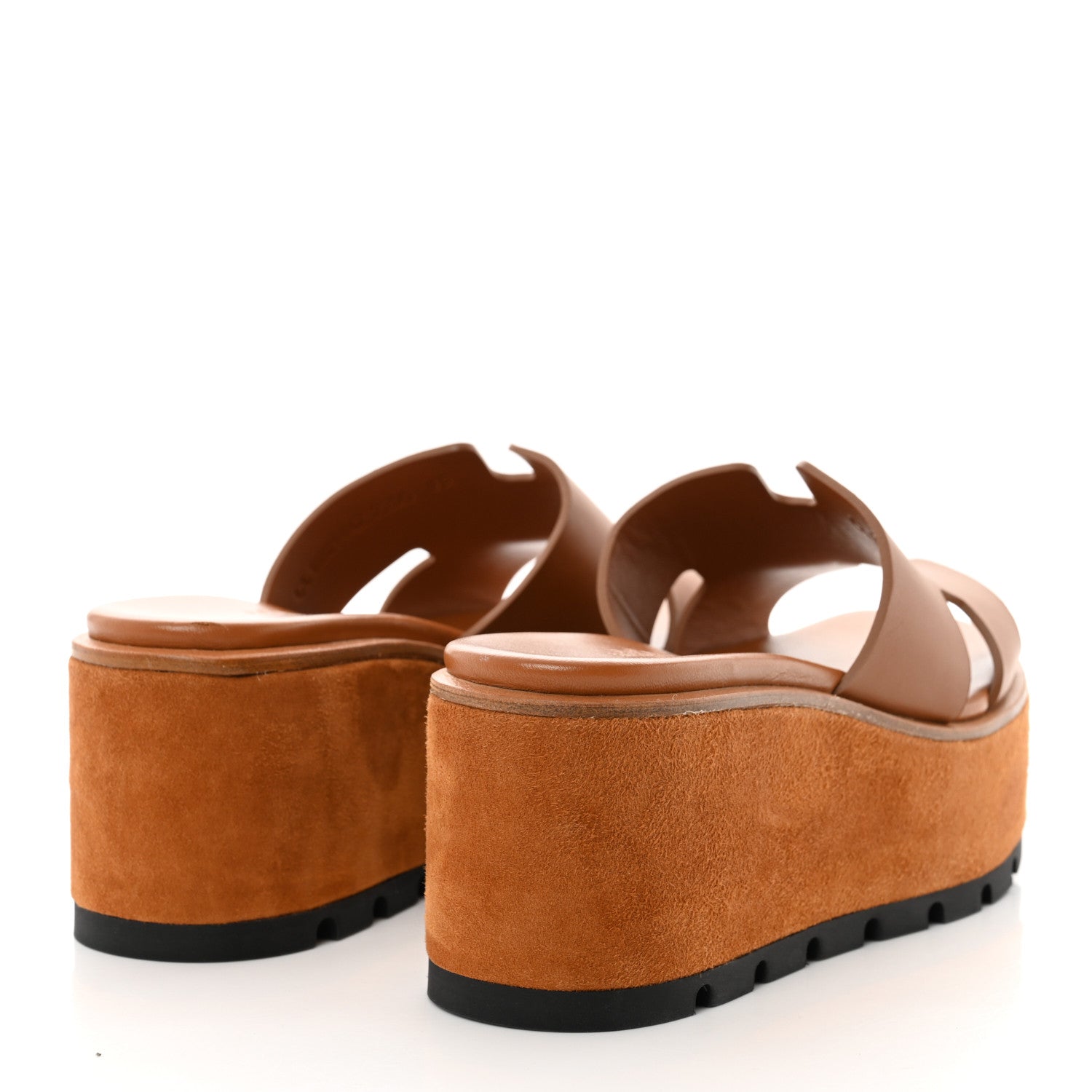 Hermes Calfskin Suede Eze 30 Sandals 35 Naturel 4 of 8