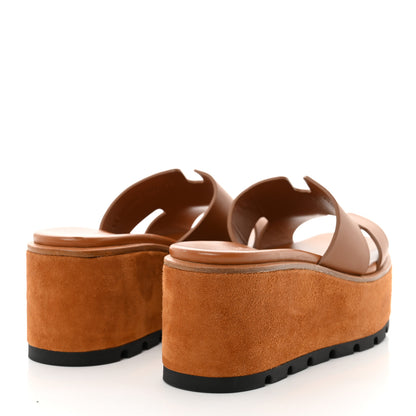 Hermes Calfskin Suede Eze 30 Sandals 35 Naturel 4 of 8