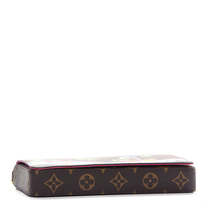 Louis Vuitton Monogram 2021 Christmas Animation Hollywood Pochette Felicie Chain Wallet Fuchsia 5 of 9