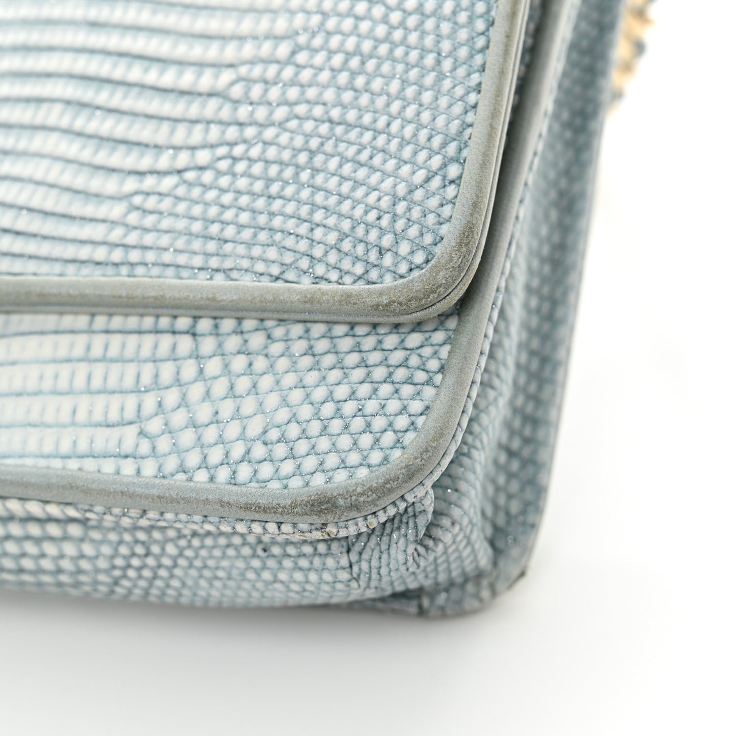 Lizard Wallet on Chain WOC Light Grey