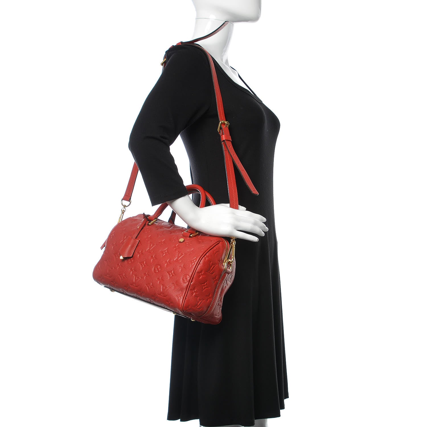Louis Vuitton Empreinte Speedy Bandouliere 25 Cherry 2 of 8