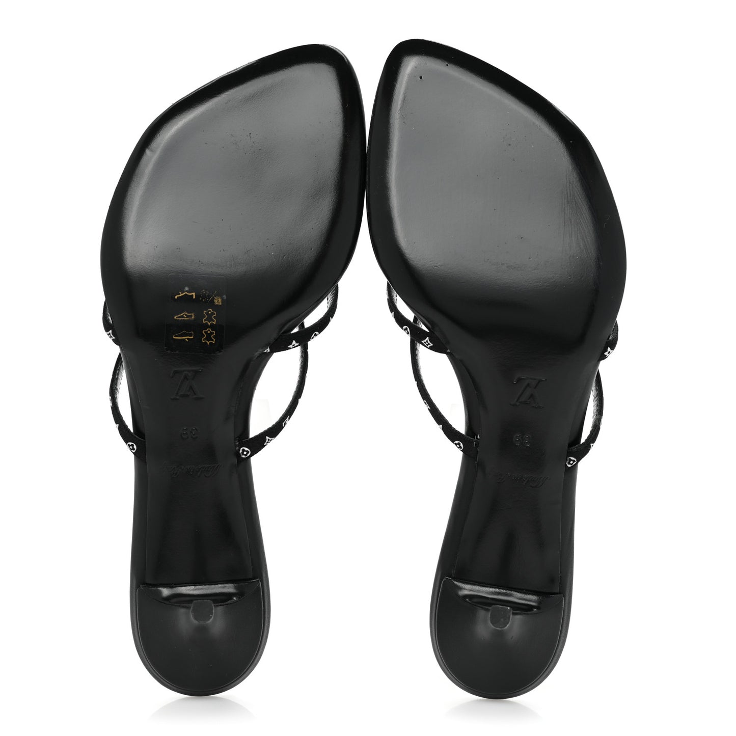Satin Calfskin Citizen Thong Sandal 37 Black