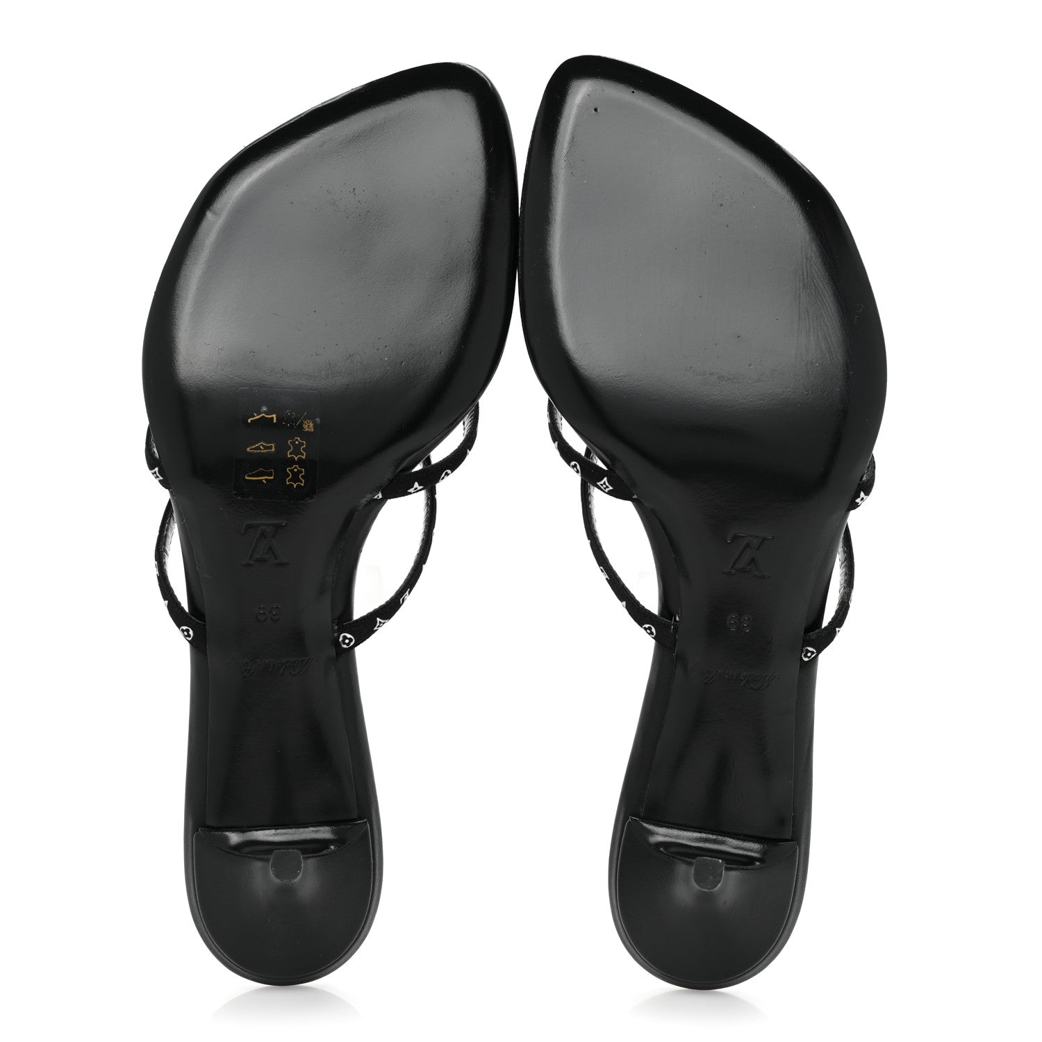 Louis Vuitton Satin Calfskin Citizen Thong Sandal 37 Black 5 of 7