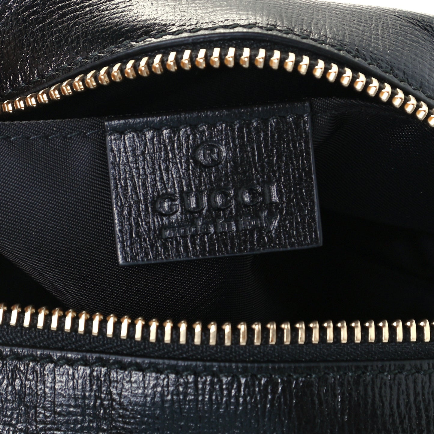 Azalea Calfskin Marina Cosmetic Case Black