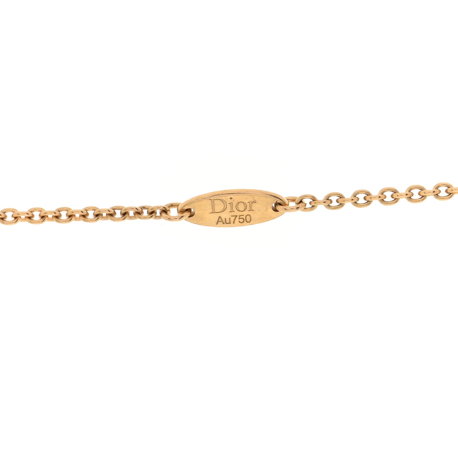 Christian Dior 18K Yellow Gold Diamond Mother of Pearl Rose Des Vents 9-Station Long Necklace 4 of 5