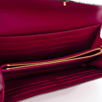 Louis Vuitton Vernis Sarah Wallet NM Magenta 5 of 7