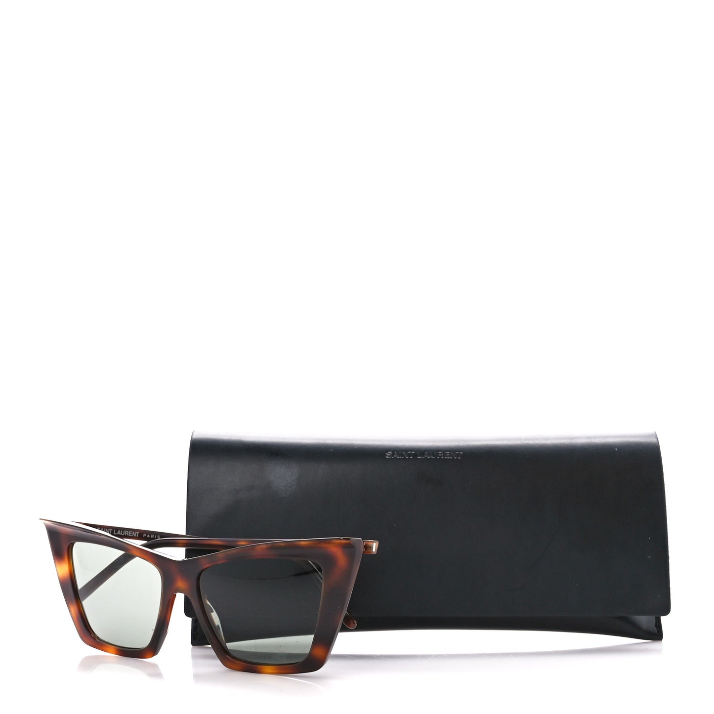 Acetate SL 372 Cat Eye Sunglasses Havana Green