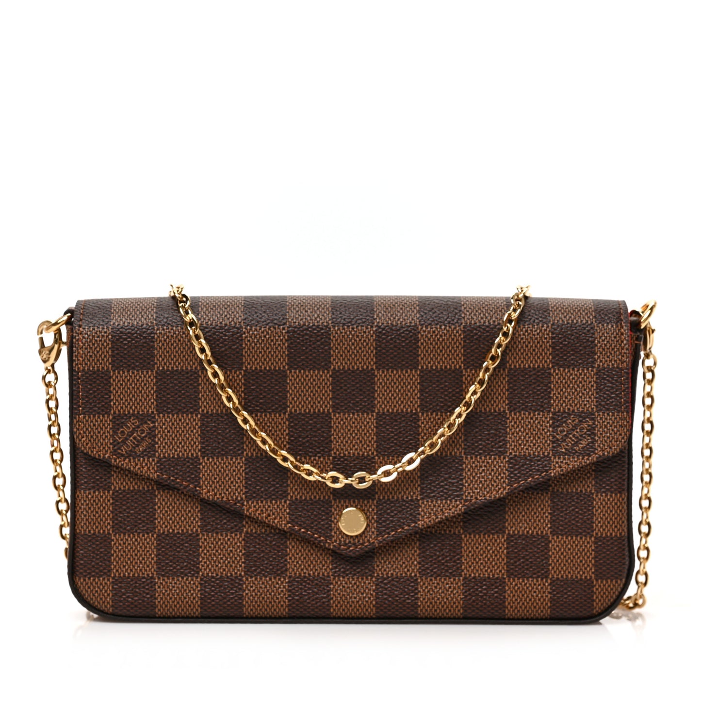 Damier Ebene Pochette Felicie Chain Wallet