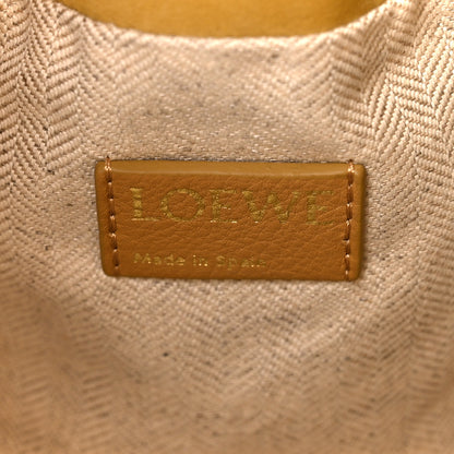 Loewe Nubuck Mini Flamenco Knot Clutch Desert 6 of 10